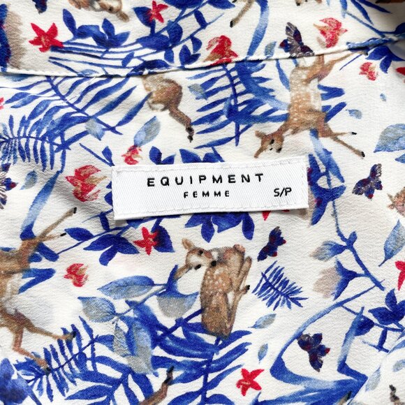 Equipment Slim Signature Silk Shirt Nature White Size Small NEW NWT - Picture 4 of 8